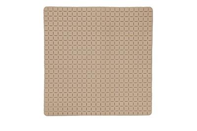 MSV Douche|bad anti-slip mat badkamer - rubber - beige - 54 x 54 cm