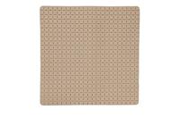 MSV Douche|bad anti-slip mat badkamer - rubber - beige - 54 x 54 cm - thumbnail