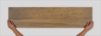 Vloer-/wandtegel houtlook Castelvetro Aequa 120x30cm donkerbruin mat gerectificeerd - thumbnail