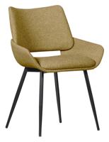 WOOOD Eetkamerstoel 'Parade' Melange, kleur Mosterdgeel - thumbnail