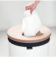 Brabantia 104404 Bruin, Wit wasmand - thumbnail