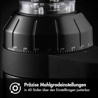 Graef CM8002EU CM8002EU Koffiemolen Zwart (mat) Stalen kegelmaalwerk