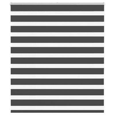Zebra rolgordijn 120x100 cm stofbreedte 115,9 cm zwart