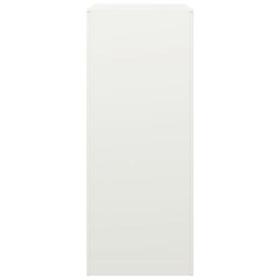 Haardhoutrek 60x40x100 cm staal wit