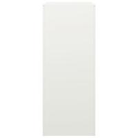 Haardhoutrek 60x40x100 cm staal wit - thumbnail