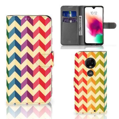 Motorola Moto G7 | G7 Plus Telefoon Hoesje Zigzag Multi Color