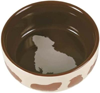 TRIXIE VOERBAK CAVIAMOTIEF KERAMIEK ASSORTI 250 ML 11 CM
