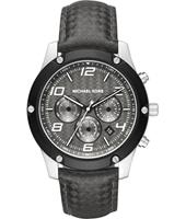 Horlogeband Michael Kors MK8488 Leder Zwart 24mm - thumbnail