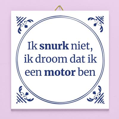 Tegeltje Ik snurk niet