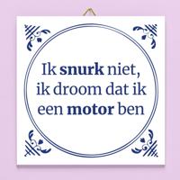 Tegeltje Ik snurk niet - thumbnail