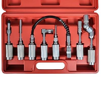 VidaXL 7-delige smeerslang adapterset voor vetpistool