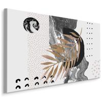 Schilderij - De Veer, Modieuze, stijlvolle abstractie, premium print - thumbnail