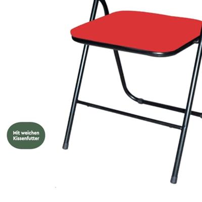 Klapstoel BRASQ FC100 rood-zwart Klapstoel BRASQ FC100 rood-zwart