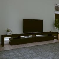 Tv-meubel met LED-verlichting 290x36,5x40 cm zwart - thumbnail