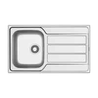 Wastafel Inbouwspoeltafel Go By Van Marcke Sofia 86x50CM RVS - thumbnail