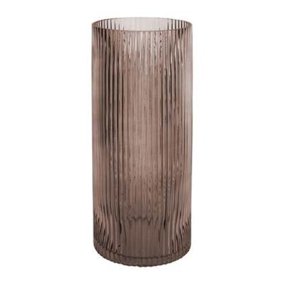 Bloemenvaas Allure Straight groot 30x 12 cm - chocoladebruin Bloemenvaas Allure Straight groot 30x 12 cm - chocoladebruin