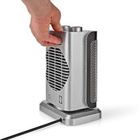 Keramische PTC-Ventilatorkachel | 1000 / 1500 W | 2 Verwarmingsmodi | Instelbare thermostaat | Draait automatisch | Oververhittingsbeveiliging | Omvalpreventie - thumbnail