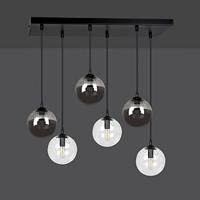 NADUVI Collection Glazen hanglamp eetkamer Cosmo 6-lichts - thumbnail