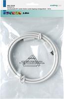 Axing Antenne Aansluitkabel [1x Antennestekker 75 Ω - 1x Antennebus 75 Ω] 2.50 m 85 dB Wit - thumbnail