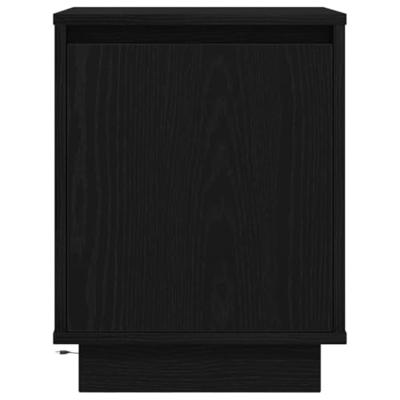 Nachtkastjes met LED-verlichting 2 st 38x34x50 cm zwart