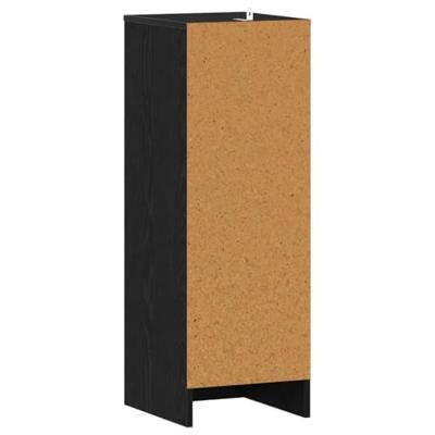 Schoenenkast met plank Zwart eiken 32 x 35 x 92 cm Bewerkt hout