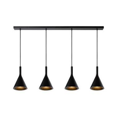 Lucide GIPSY - Hanglamp - 4xE27 - Zwart