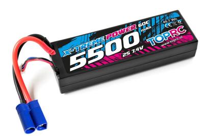 TRC Lipo 60c 7,4 volt 5500mah met EC5 stekker