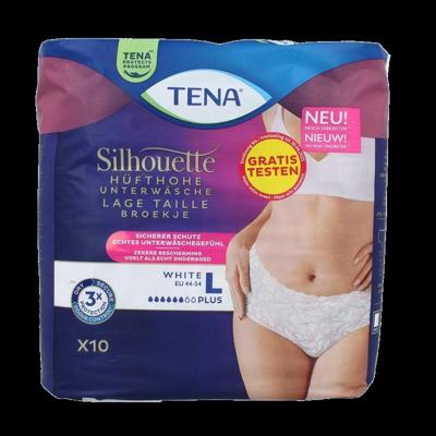 Tena Silhouette Underwear Low Waist Normal Blanc L