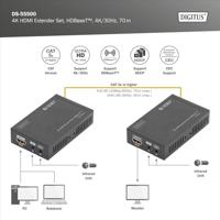 Digitus DS-55500 Extender (verlenging) HDMI Via netwerkkabel RJ45 70 m - thumbnail