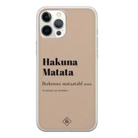 iPhone 12 Pro Max siliconen hoesje - Hakuna matata - thumbnail