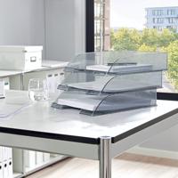 Leitz brievenbakje Plus 5226 rook transparant - thumbnail