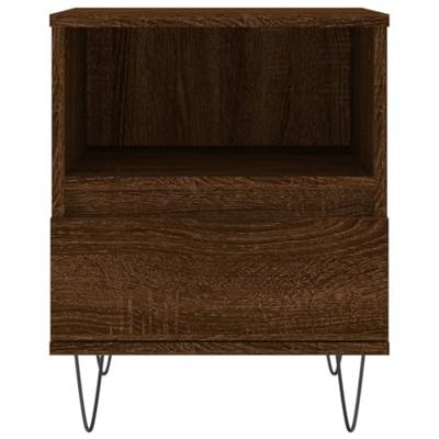 Nachtkastjes 2 st 40x35x50 cm bewerkt hout bruineikenkleurig Nachtkastjes 2 st 40x35x50 cm bewerkt hout bruineikenkleurig