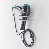 Metaltex Onda Haardrogerhouder 10x10x25 cm Zilver - thumbnail