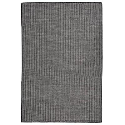 VidaXL Buitenkleed platgeweven 120x170 cm grijs