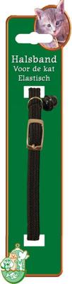 Kattenhalsband elastisch zwart Kitten-en-kattenhalsbanden Gebr. de Boon - Gebr de boon