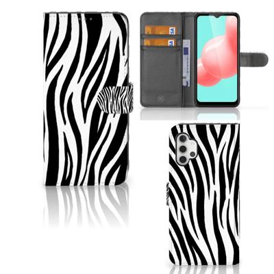 Samsung Galaxy A32 5G | Telefoonhoesje | Met pasjeshouder | Zebra
