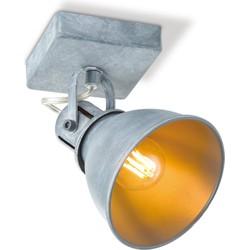 Home sweet home LED opbouwspot Fama Ø 9,5 cm - grijs betonlook Home sweet home LED opbouwspot Fama Ø 9,5 cm - grijs betonlook