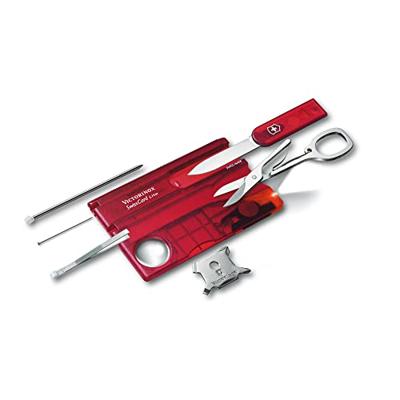Victorinox SwissCard Lite 0.7300.T Zakgereedschapsset Aantal functies 13 Robijn (transparant)