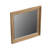 Spiegel Forzalaqua Reno Vierkant 40x2x40 Cm Eiken Oyster - thumbnail