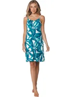 Blauw flora nachthemd Pastunette - thumbnail