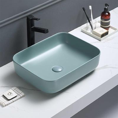 Waskom Sanilux Minerva Color Line 50x39x13 cm Inclusief Click Waste Mat Fjord Groen Sanilux