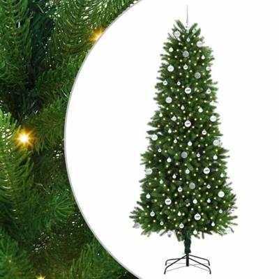 VidaXL Kerstboom met 300 led met standaard groen 240 cm pe