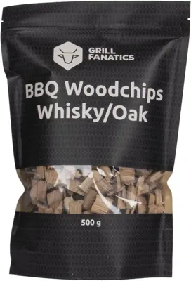 Grill Fanatics barbecue rooksnippers whiskey/eiken 500 gram