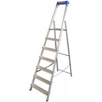 Huishoudtrap aluminium 7-treden - thumbnail