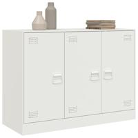 Dressoir 99x39x73 cm staal wit - thumbnail