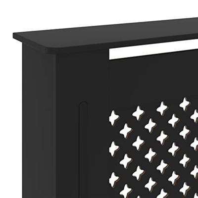 VidaXL Radiatorombouw 205 cm mdf zwart - thumbnail