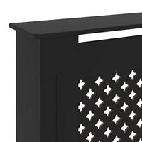 Radiatorombouw 205 cm MDF zwart - thumbnail
