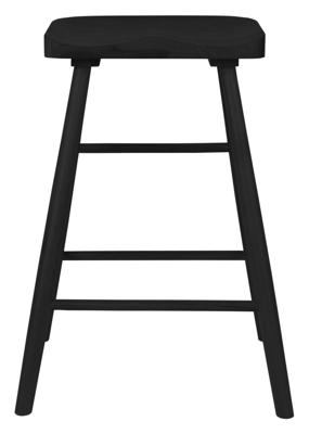 ZILT Barstoel 'Marky' Eikenhout, kleur Zwart (zithoogte 64cm) ZILT Barstoel 'Marky' Eikenhout, kleur Zwart (zithoogte 64cm)