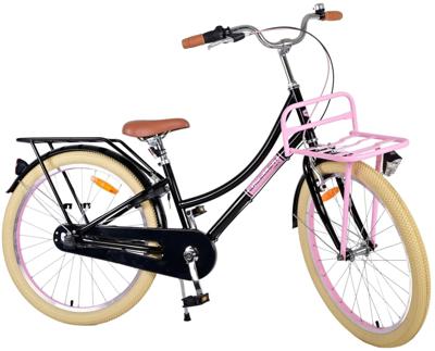 Volare excellent kinderfiets - meisjes - 24 inch - zwart - 3 versnellingen