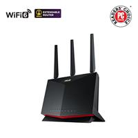 ASUS RT-AX86U Pro (AX5700) Dual Band WiFi 6 Extendable Gaming Router, 2.5G Port, Gaming Port, Mobile Game Mode, 4G 5G Router vervanger, levenslange gratis netwerkbeveiliging, VPN,AiMesh ondersteuning - thumbnail